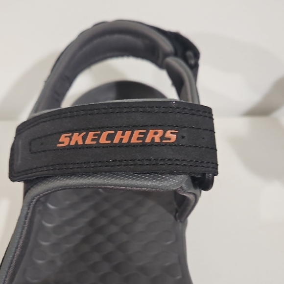 Skechers Tresmen Garo.Black and Grey Sandals Men's - Picture 7 of 9